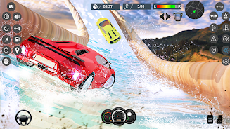 Water Slide Car Race games 螢幕截圖 2