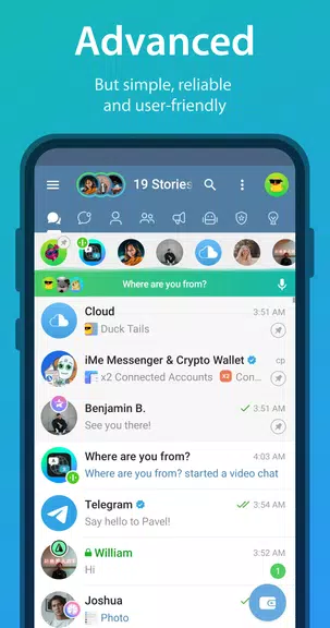 iMe Messenger & Crypto Wallet应用截图第1张