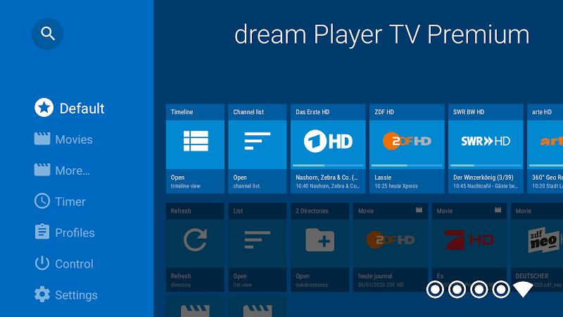 dream Player for Android TV ဖန်သားပြင်ဓာတ်ပုံ 1