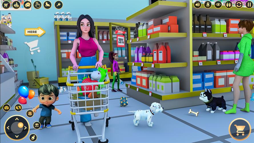 Mom Simulator Family Games 3D 螢幕截圖 2