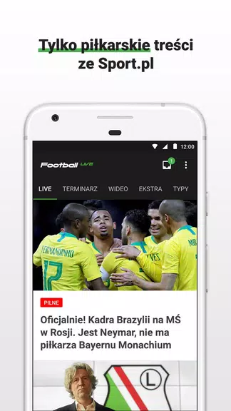 Football LIVE - wyniki na żywo スクリーンショット 0
