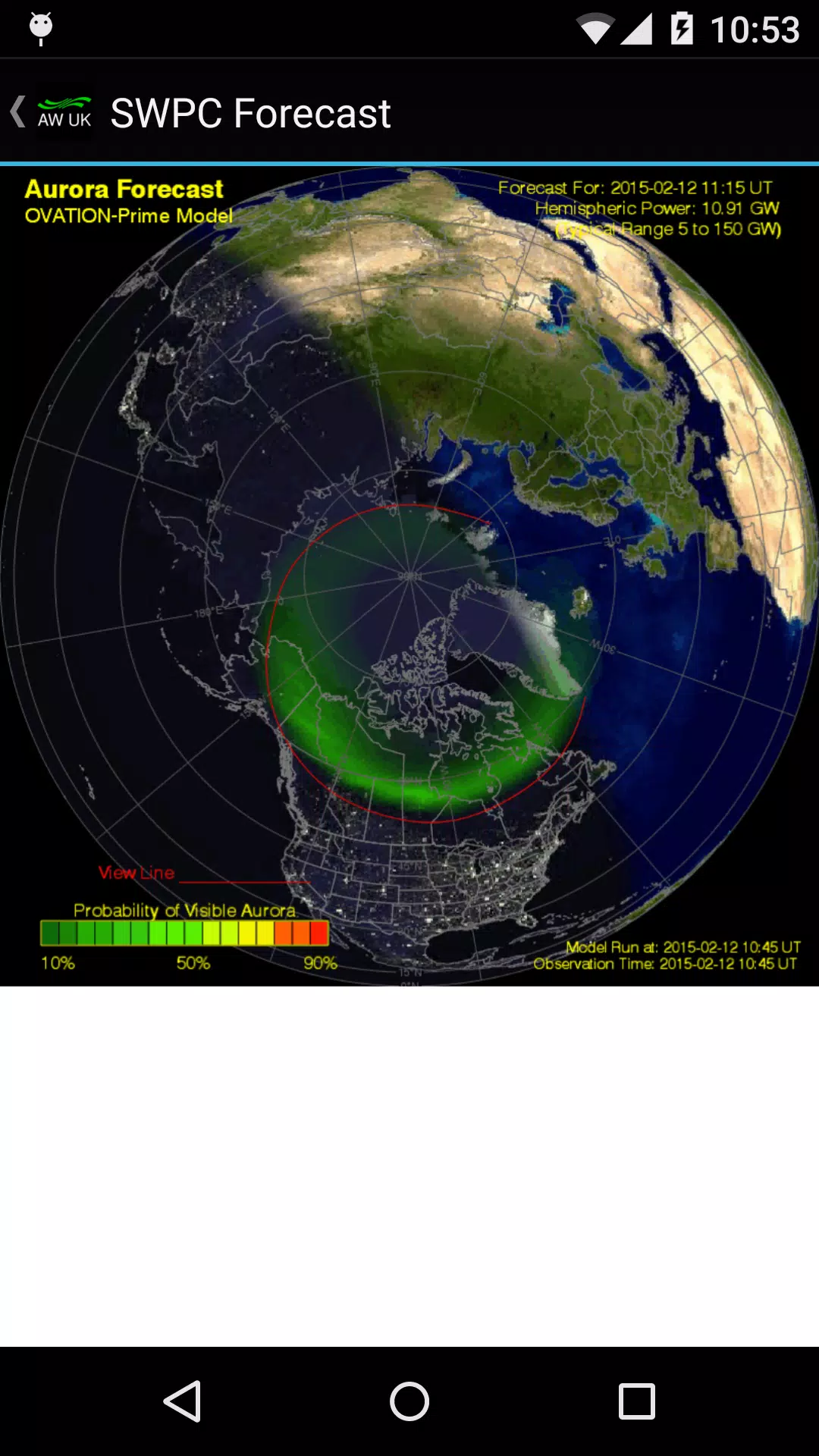 Aurora Watch (UK) 螢幕截圖 3