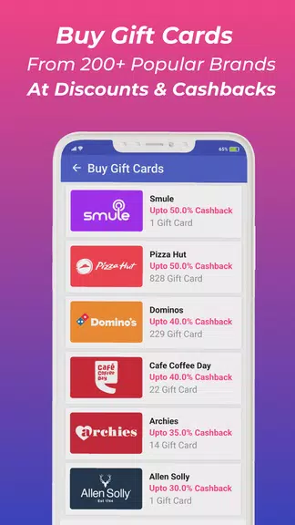 Zingoy: Gift Cards & Cashback Zrzut ekranu 2