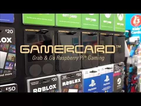 Compact GamerCard console demonstration