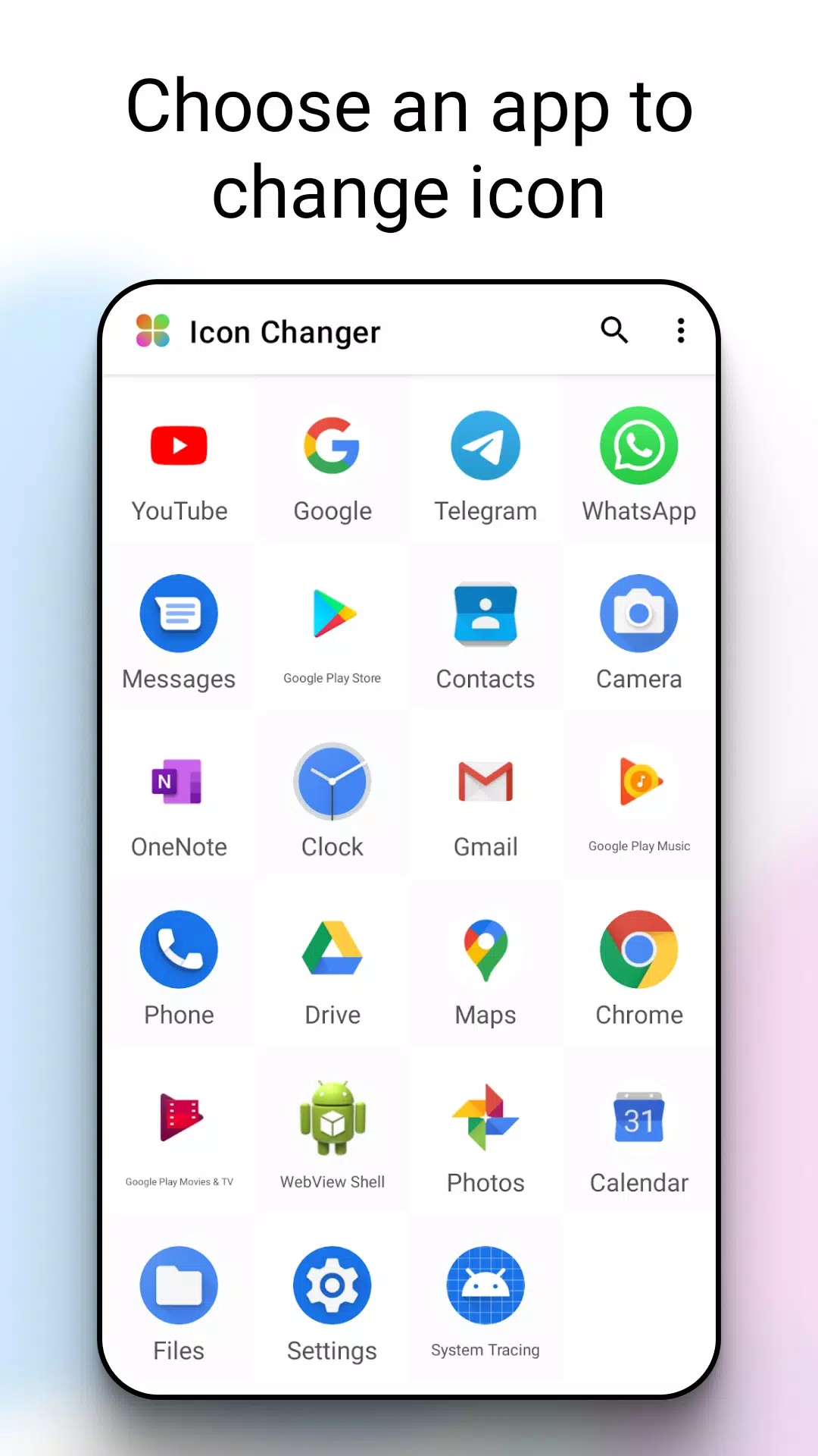 Schermata Icon Changer 1