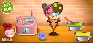 Ice Cream Making Game For Kids 螢幕截圖 0