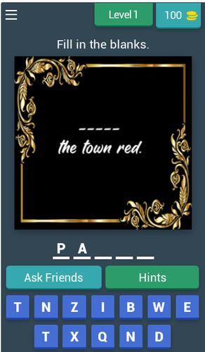 Fill in the Blank Word Quiz Ekran Görüntüsü 0