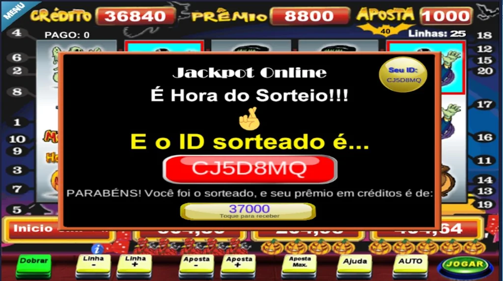 Halloween Caça Niquel Slot Capture d'écran 1