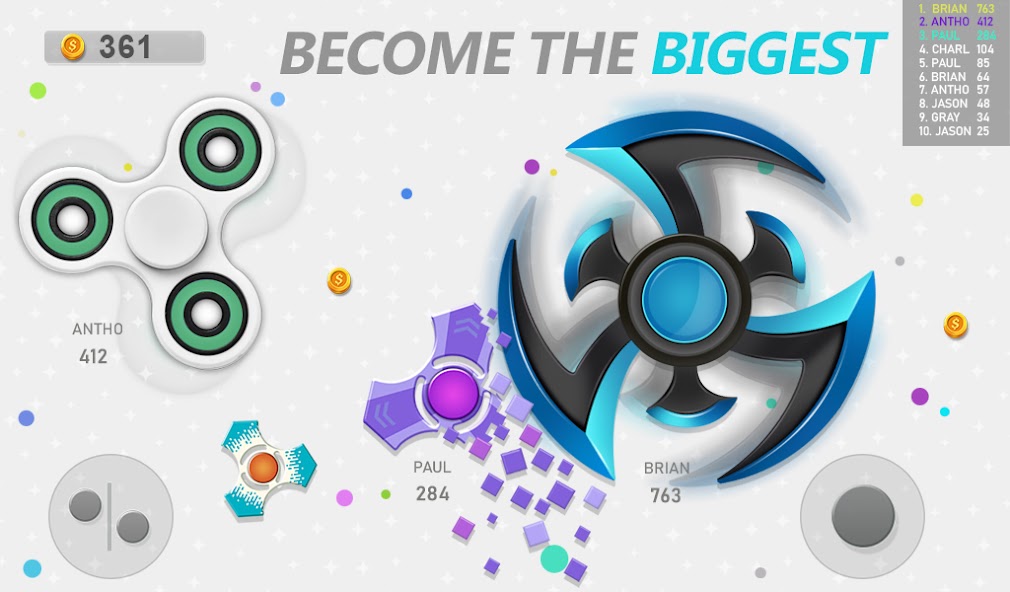 Jeux de Fidget Spinner temps Capture d'écran 2