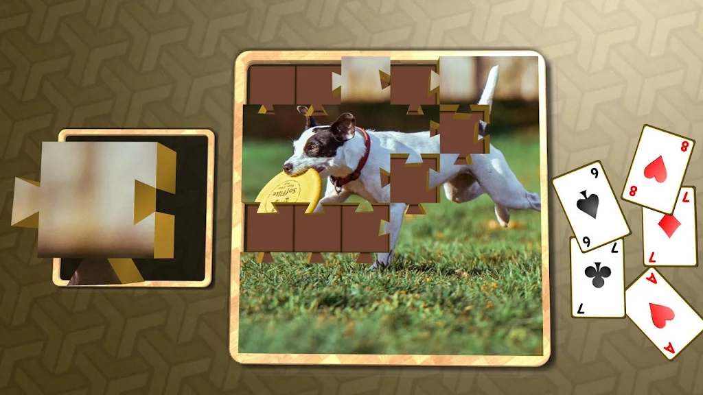 Jigsaw Solitaire - Dogs 螢幕截圖 3