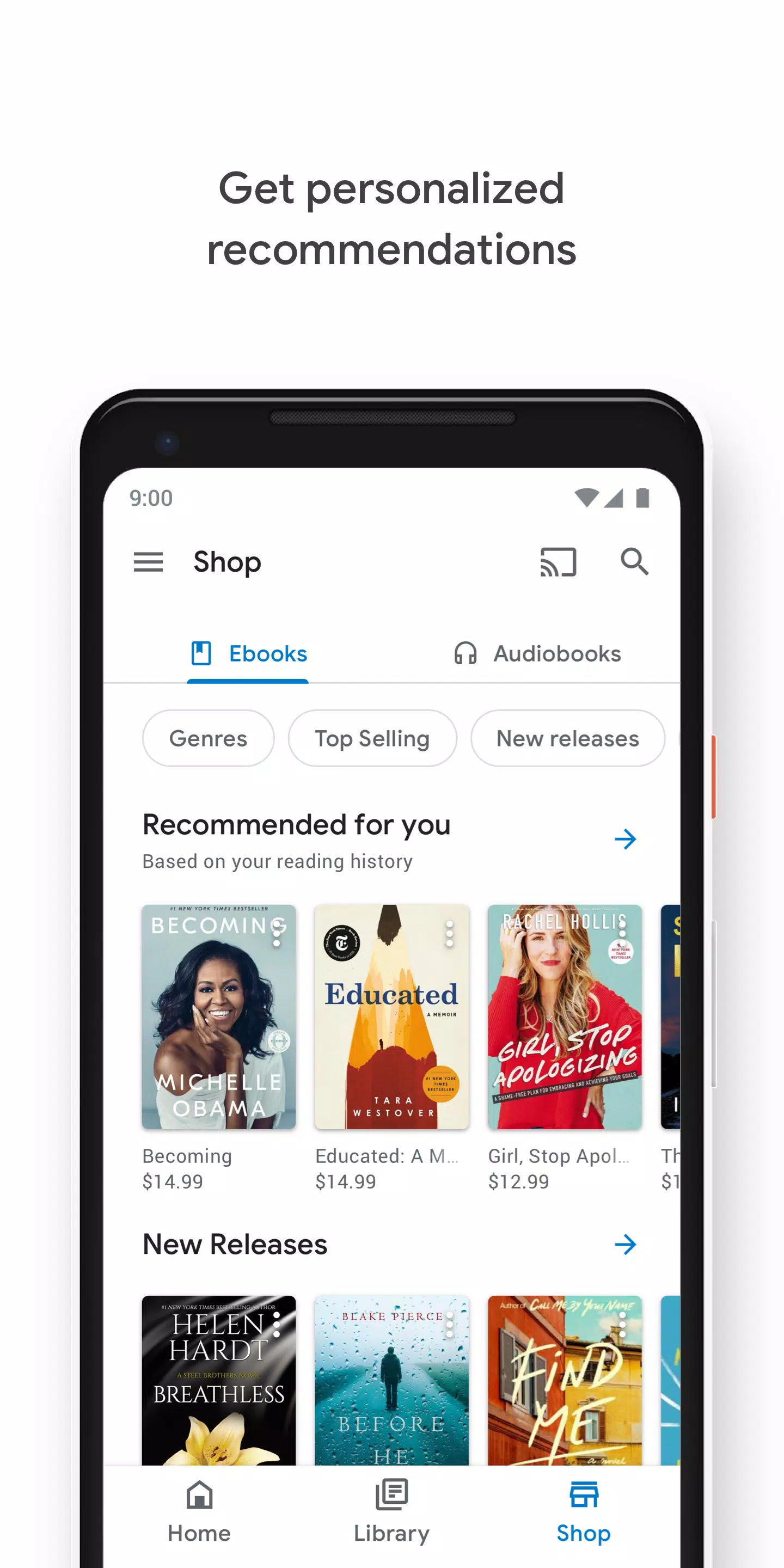 Google Play Books & Audiobooks Screenshot 0