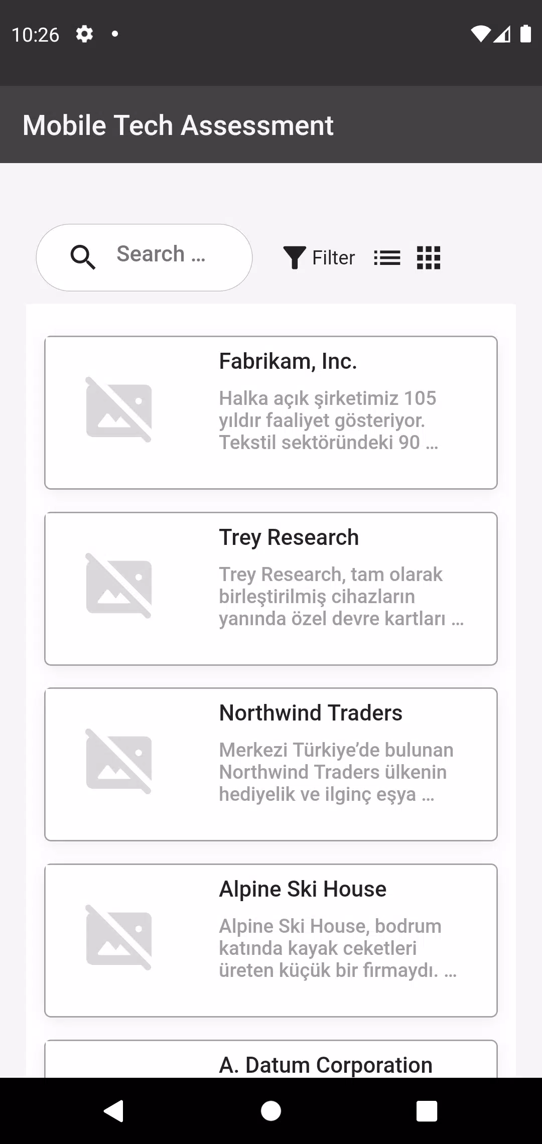Flutter Tech Assessment Tangkapan skrin 0