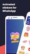 GIF stickers for WhatsApp Ảnh chụp màn hình 0