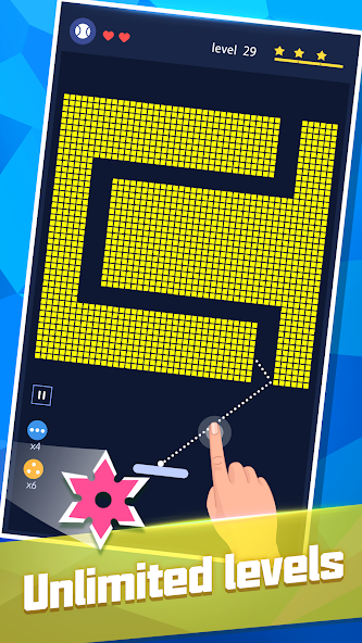 Break Bricks - Bricks Breaker Mod 螢幕截圖 1
