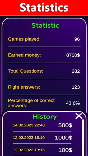 Millionaire - Quiz 2025 Ảnh chụp màn hình 3