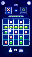 Tic Tac Toe Glow - Xs and Os 스크린샷 1