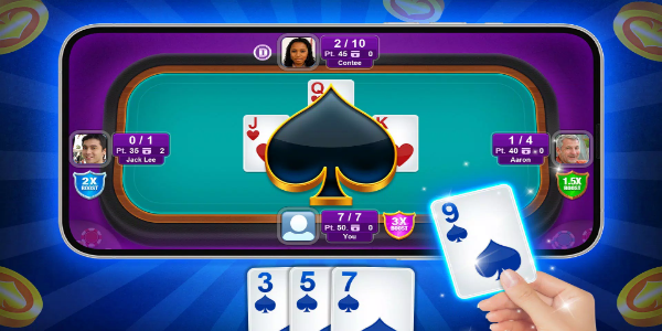 Spades - Offline Fun Card Game Скриншот 2