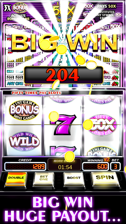 Free Slot Machine 50X Pay 螢幕截圖 1