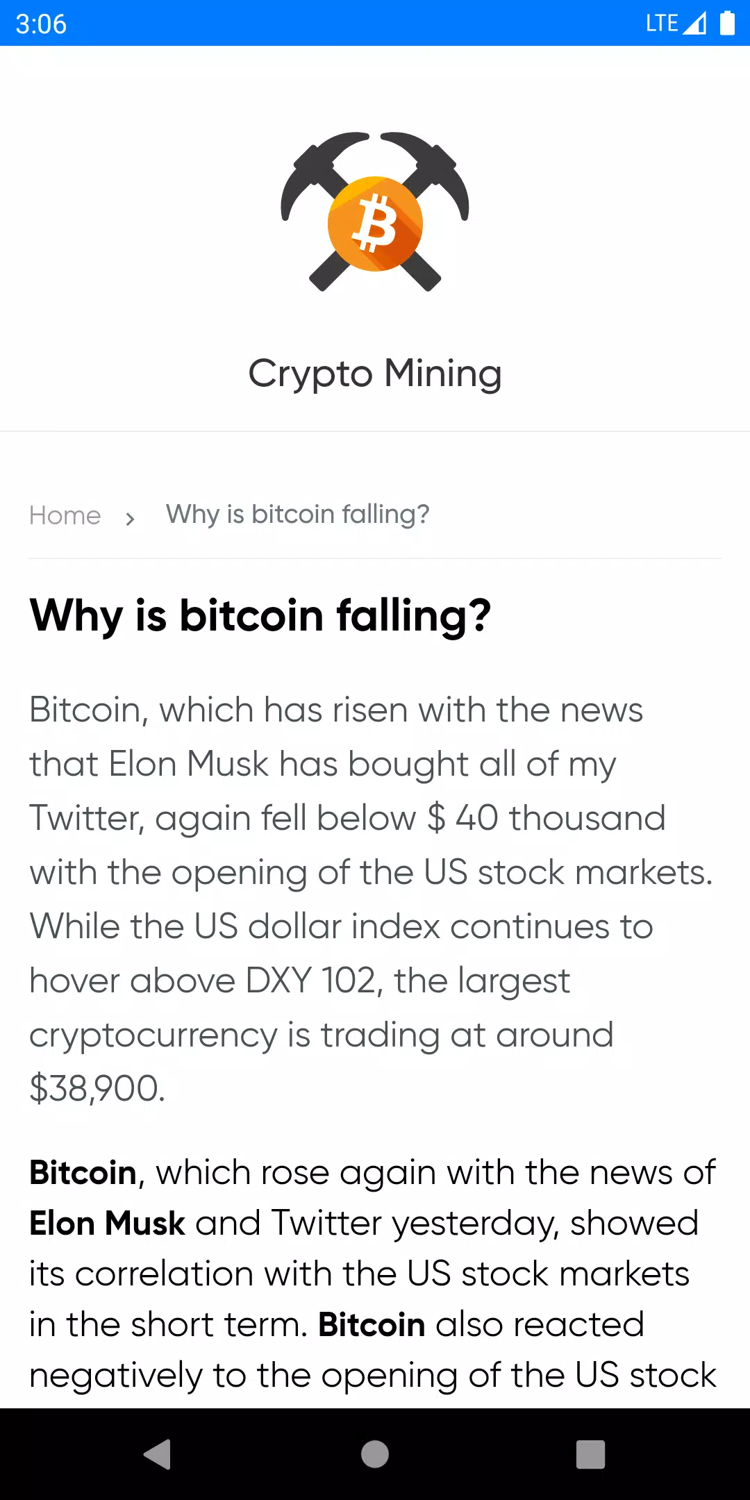Crypto Mining ဖန်သားပြင်ဓာတ်ပုံ 1