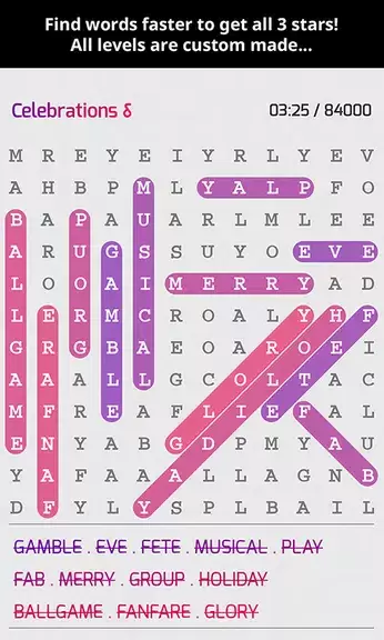 Super Word Search Puzzles Capture d'écran 0