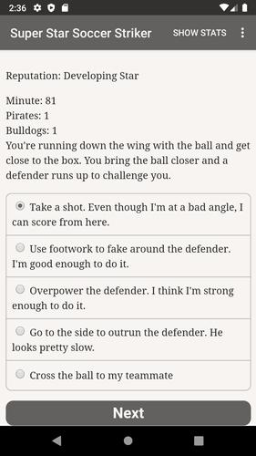 Super Star Soccer Striker 스크린샷 0