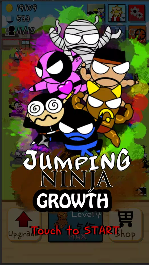 Ninja Growth - Brand new clicker game Mod 螢幕截圖 2
