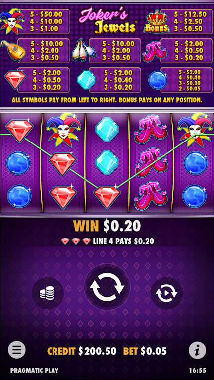 Joker’s Jewels Slot Casino Win Tangkapan skrin 0