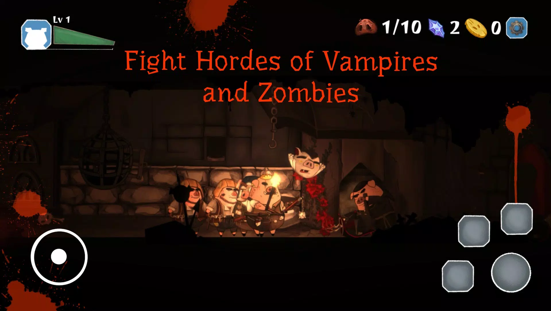 Pigs Wars: Vampire Blood Moon Ảnh chụp màn hình 2