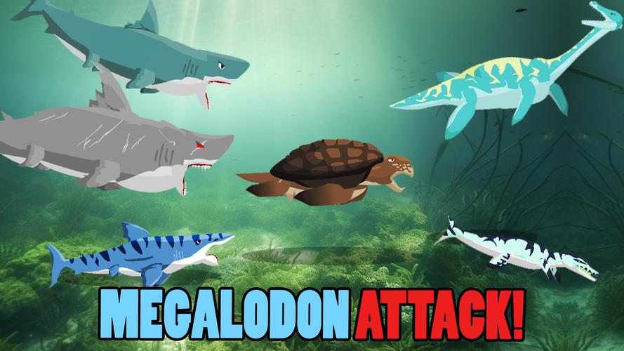 Megalodon Fights Sea Monsters 螢幕截圖 0