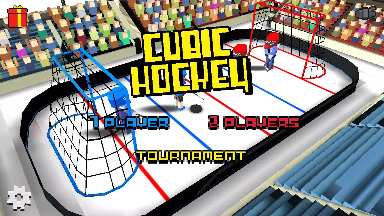 Cubic Hockey 3D Captura de tela 0