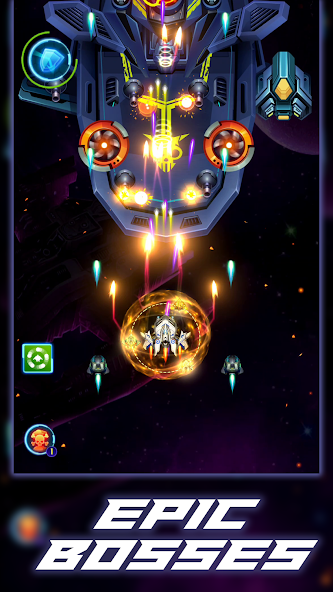 Galaxy Squad: Space Shooter Mod ဖန်သားပြင်ဓာတ်ပုံ 0