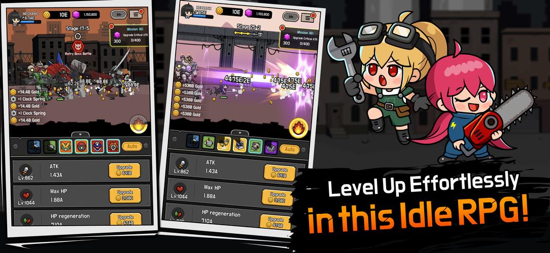 Mechanic Legends : Idle RPG Captura de pantalla 1