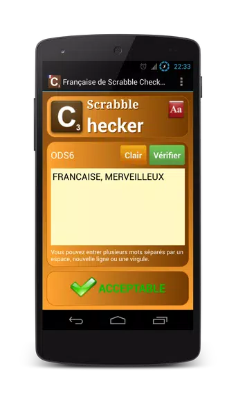 Word Checker - French 螢幕截圖 0