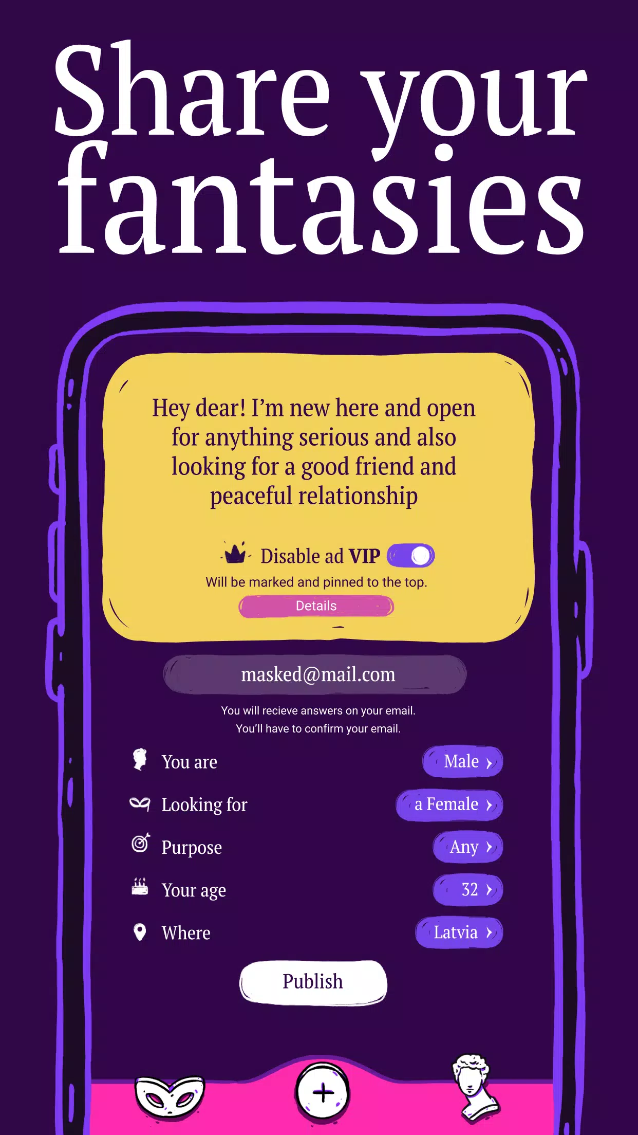 Rencontres Anonymes et Chat Capture d'écran 3