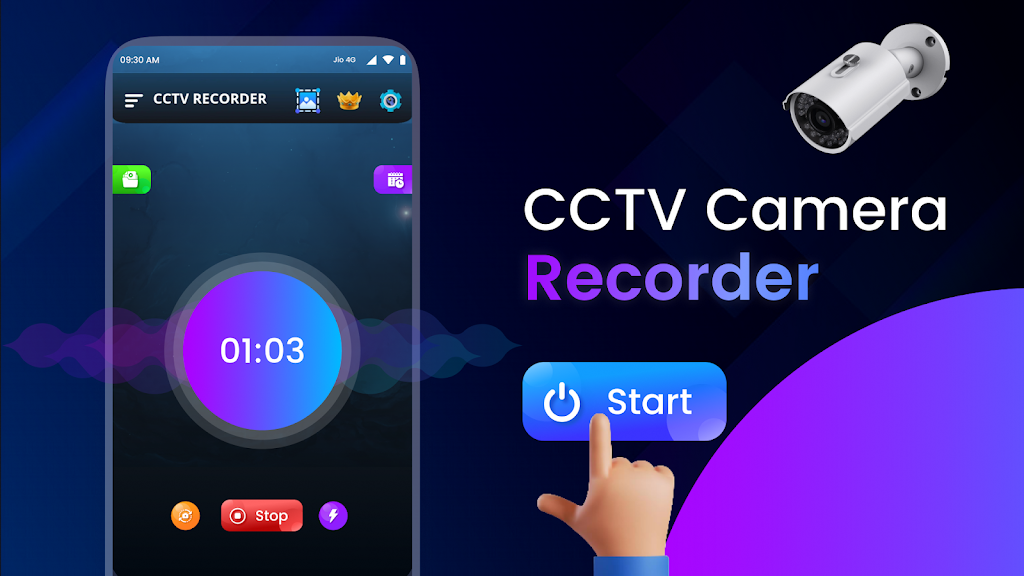 CCTV Camera Video Recorder App स्क्रीनशॉट 0