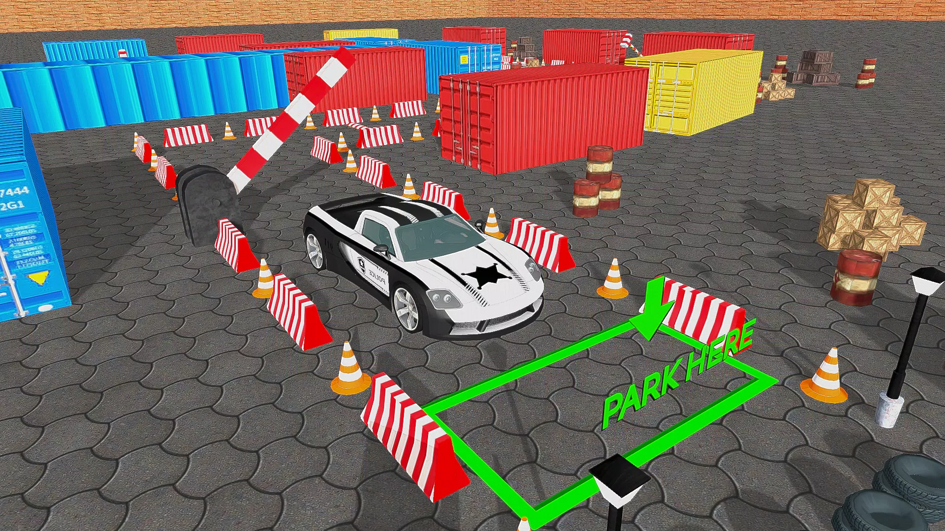 Police Car Parking Car Game 3D Screenshot 0