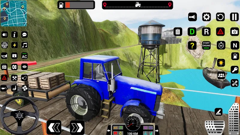 Tractor Trolly Driving Games Tangkapan skrin 1