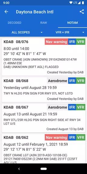 Avia Weather - METAR & TAF Screenshot 3