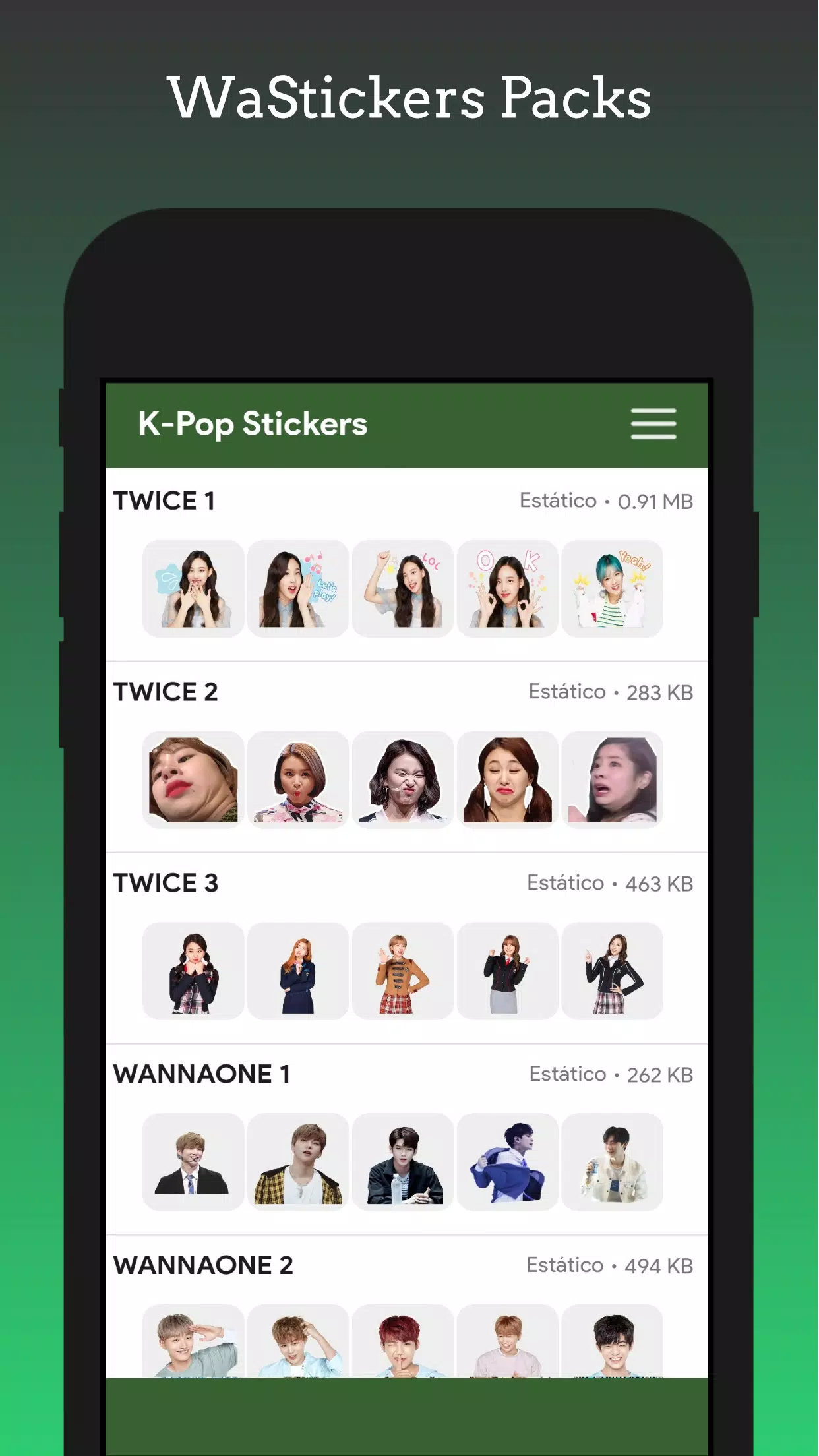 Schermata Stickers - KPop Korean BT24 3