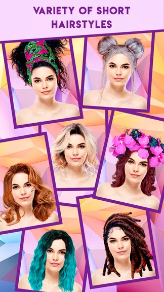 Woman Hairstyle Photo Editor 螢幕截圖 1