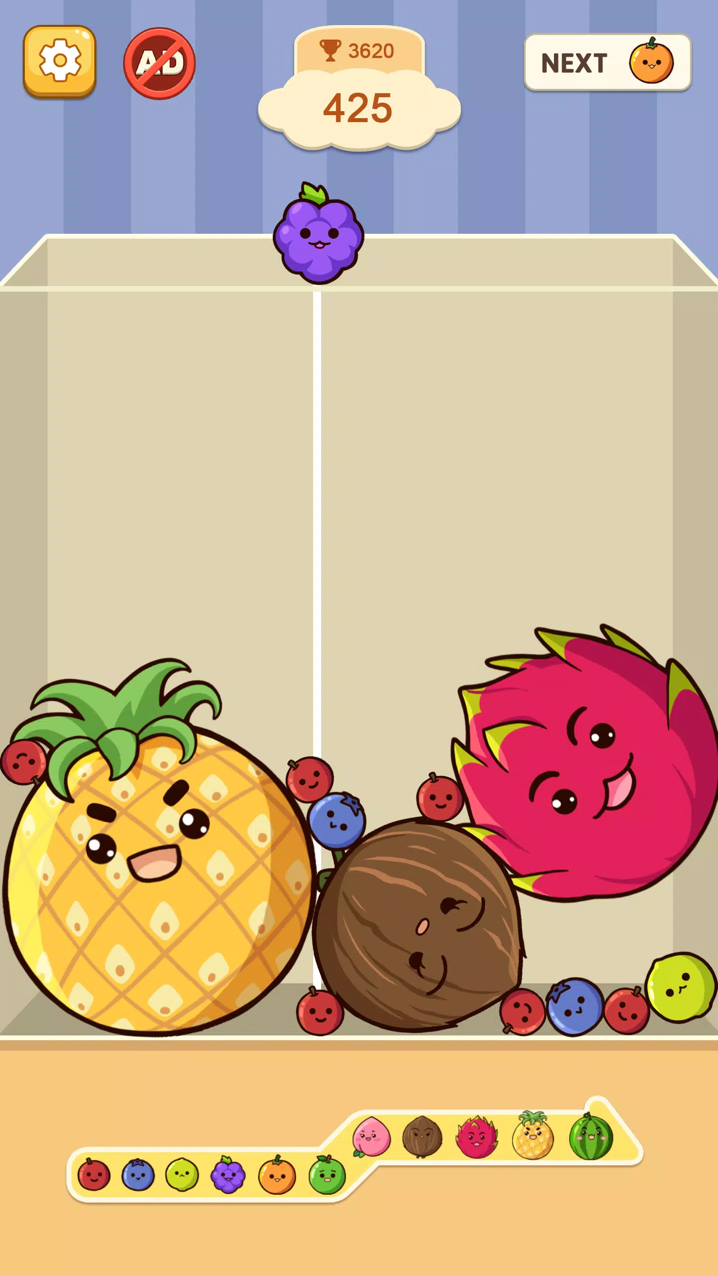 Fruit Merge: Juicy Drop Game Ảnh chụp màn hình 1