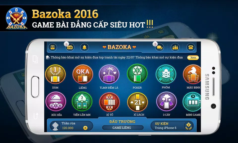 Bazoka - game bai online 2016 螢幕截圖 0