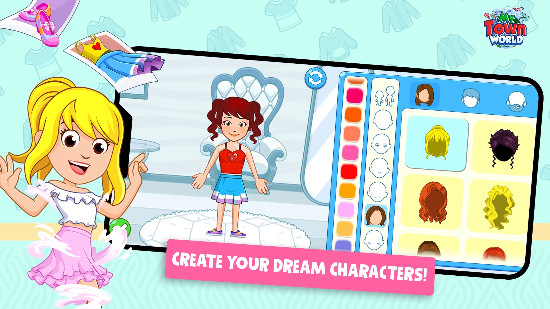 My Town World - Mega Doll City 螢幕截圖 1