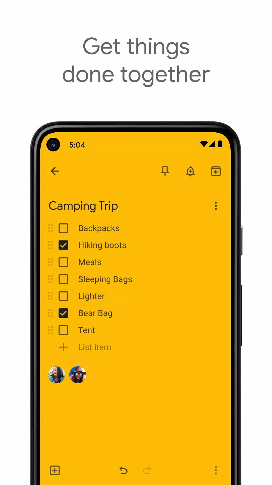 Google Keep : notes et listes Capture d'écran 1