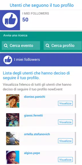 nowEvent - L’app a misura di evento Screenshot 2