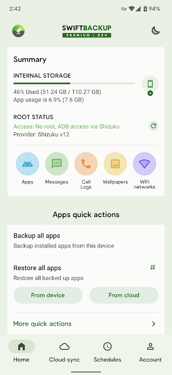 Swift Backup স্ক্রিনশট 2