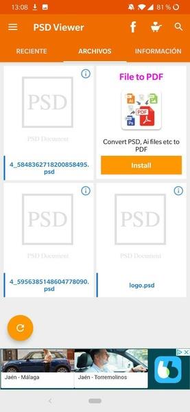 PSD File Viewer 螢幕截圖 1