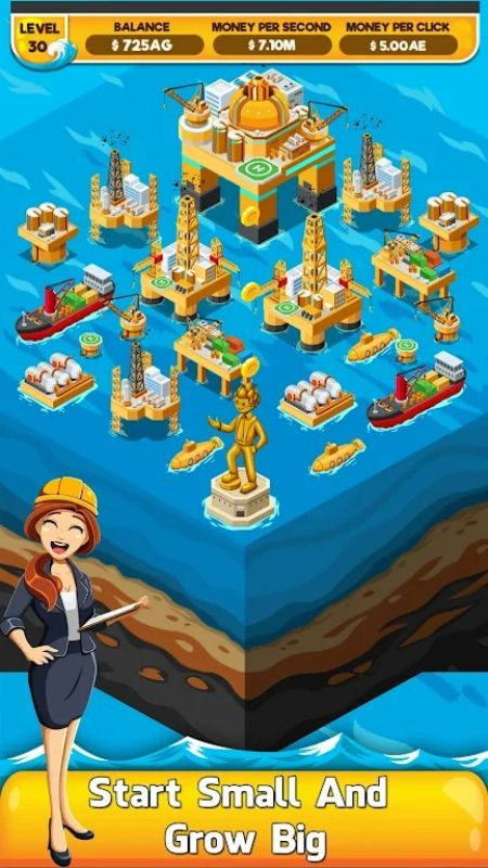 Oil Tycoon 2: Idle Miner Game 스크린샷 0