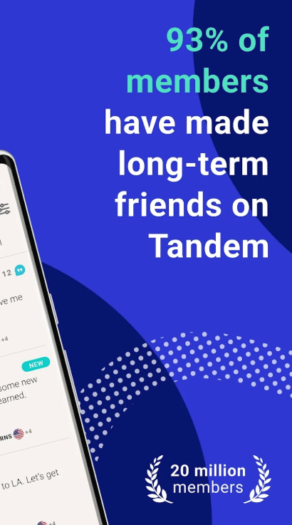 Tandem: Language exchange Screenshot 1