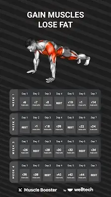 Workout Planner Muscle Booster 스크린샷 0